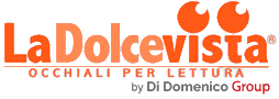 Logo LaDolcevista collezioni di occhiali da lettura premontati per presbiopia semplice by Di Domenico Group