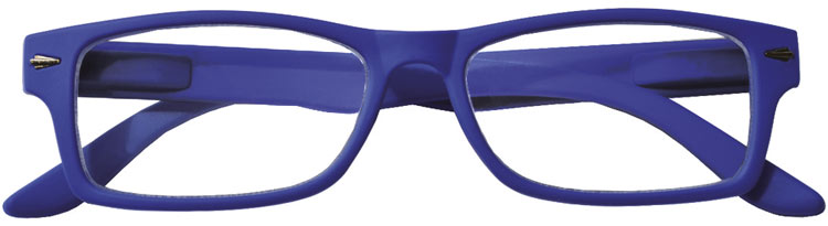 LaDolcevista linea Positano - foto occhiali da lettura premontati per presbiopia semplice montatura blu satinato, occhiali per lettura da vicino.