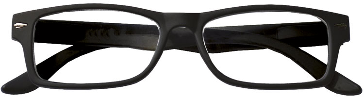 LaDolcevista linea Positano - foto occhiali da lettura premontati per presbiopia semplice montatura nero satinato, occhiali per lettura da vicino.