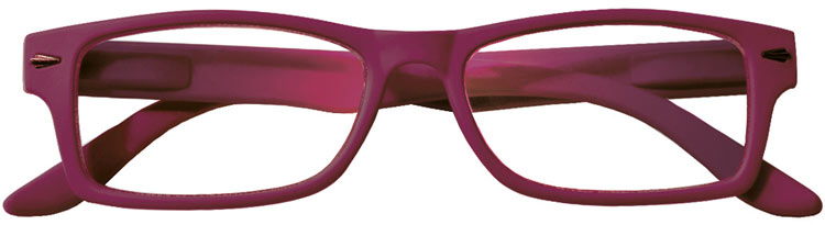 LaDolcevista linea Positano - foto occhiali da lettura premontati per presbiopia semplice montatura rosso satinato, occhiali per vedere da vicino.